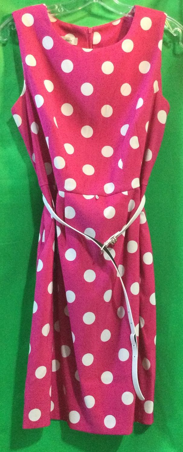 Dressbarn Pink and White Polka Dot Casual Dress - Size 10 - Ladies – The  Kennedy Collective Thrift