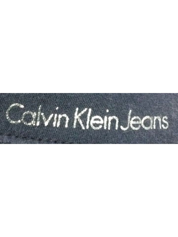 Calvin Klein Jeans Blue and Grey Two-Toned Tank Top - Size Small - Ladies