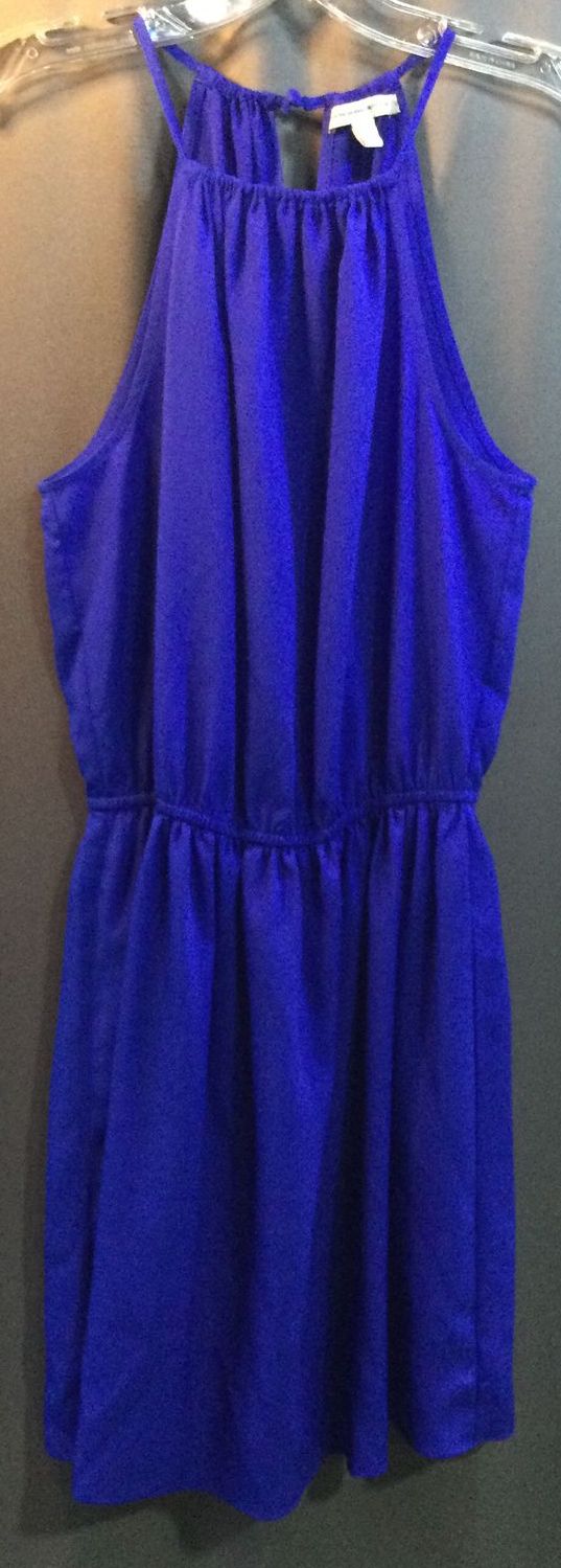 American Eagle Outfitters Blue 100% Polyester Casual Dress - Size XS - Ladies