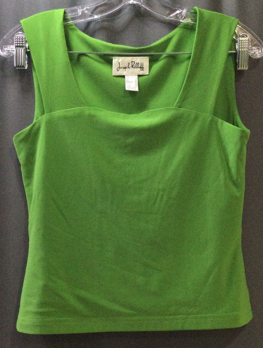 Joseph Rikoff Green Sleeveless Tank Top - Size 6 - U.S. - Ladies