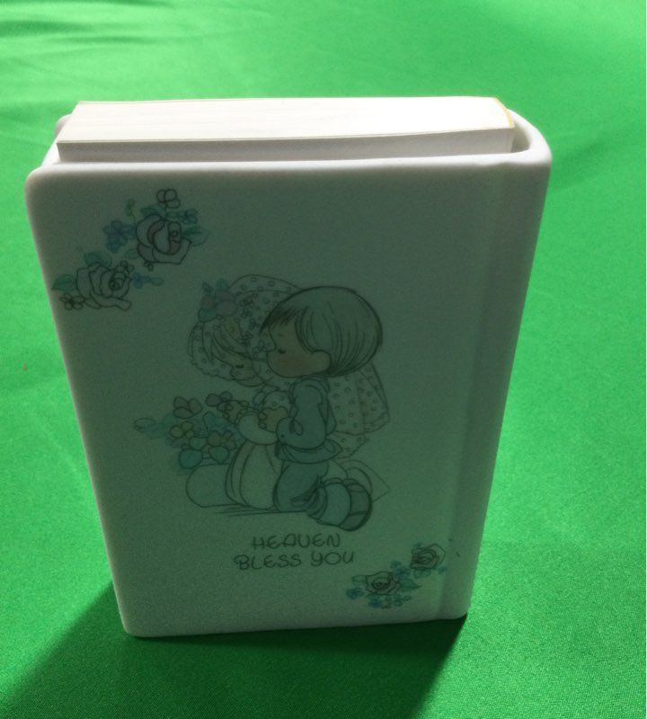 Enesco White Heaven Blessed With Flowers Figurine