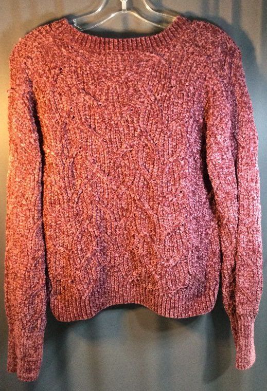 Pink Rose Purple Women's Sweater - Size M