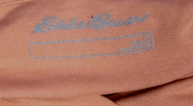 Eddie Bauer Pink with White Stripes Women's Sweater - Size L