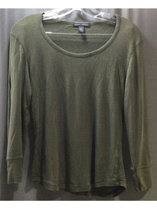 Banana Republic Green Long Sleeve - Size Large - Ladies