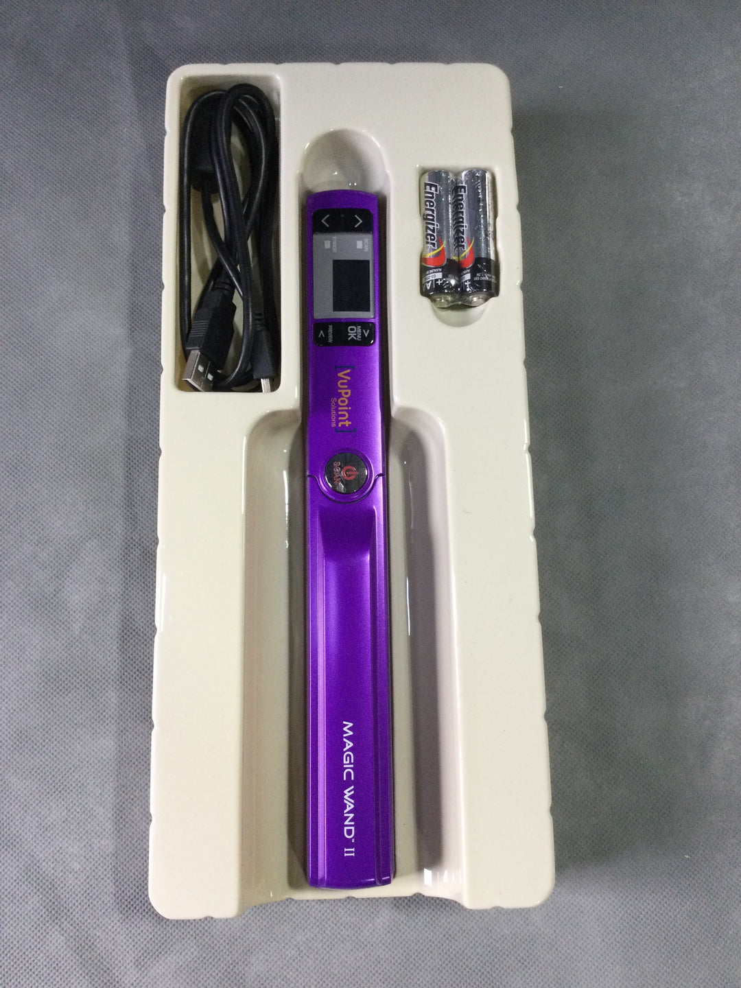 Magic Wand II Portable Scanner with Instructions, 2 Batteries and Zipper Case for Storage - In Box