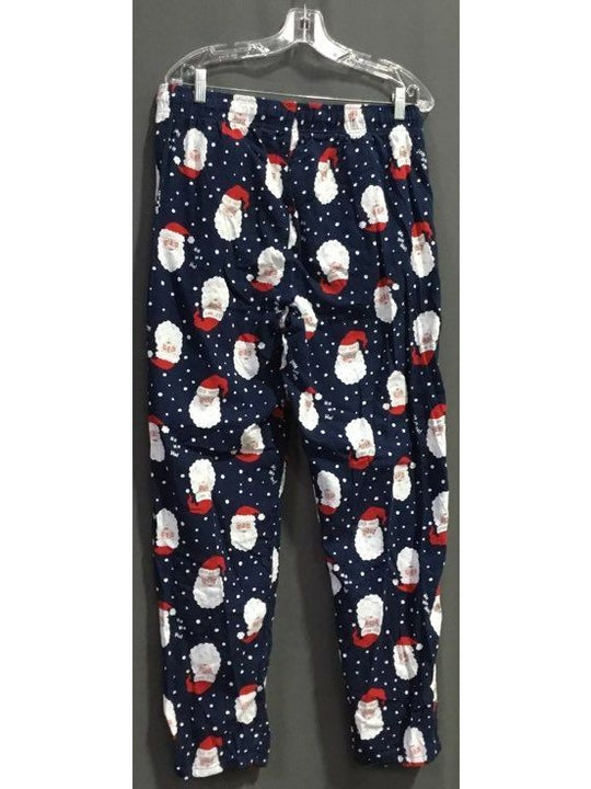 OLD NAVY Blue And Red With Santa Pajama Pants - Size Large