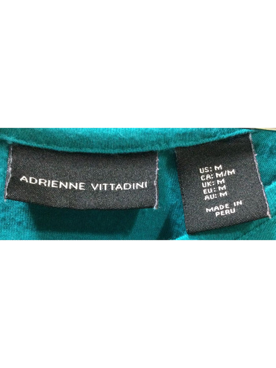 Adrienne Vittadini Teal Blue Women's T-Shirt - Size Medium