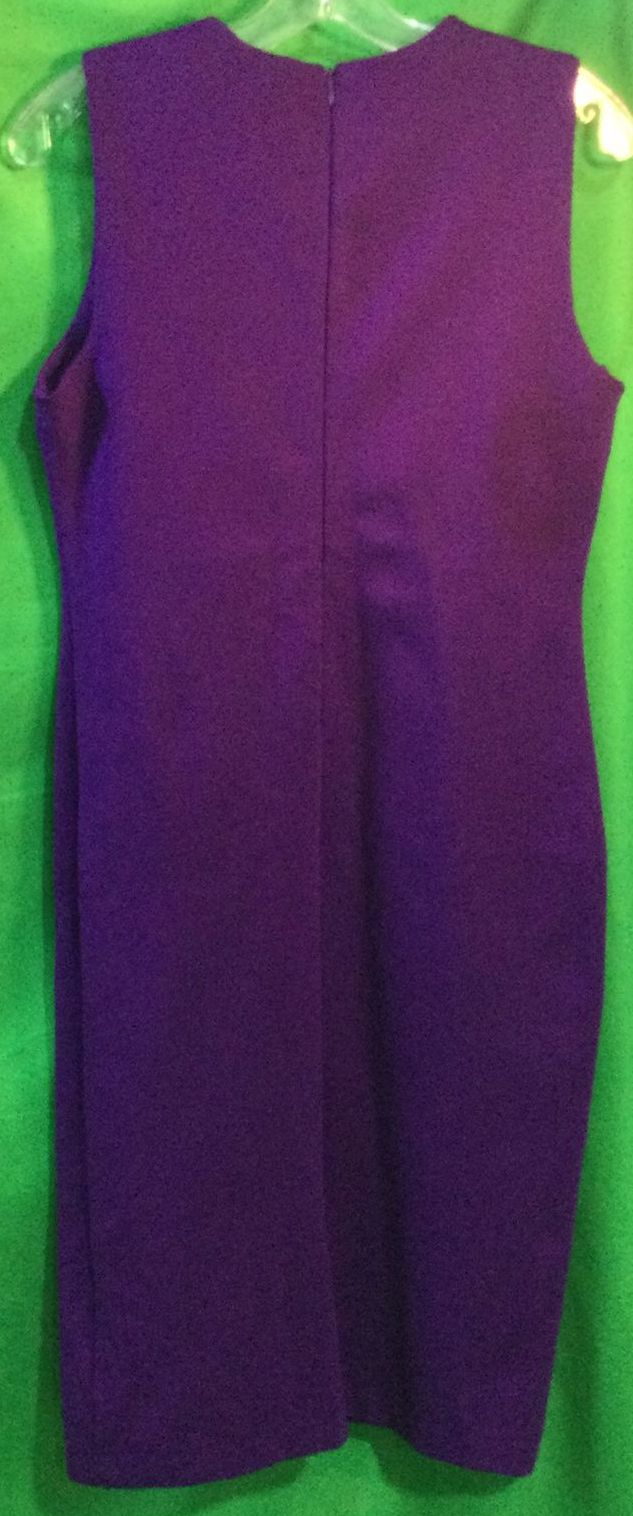 Lauren Ralph Lauren Purple Casual Dress - Size PM - Petite Medium - Ladies