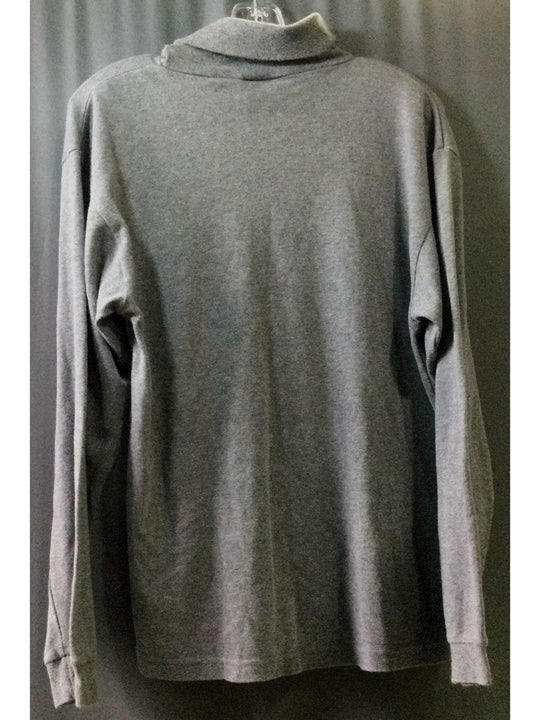 Eddie Bauer Women's Grey Turtle Neck Long Sleeve - Size L/G