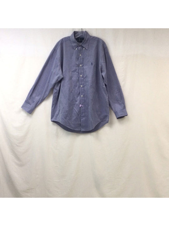 Ralph Lauren Men's Blue Collard Shirt Size 15 1/2 - The Kennedy Collective Thrift - 