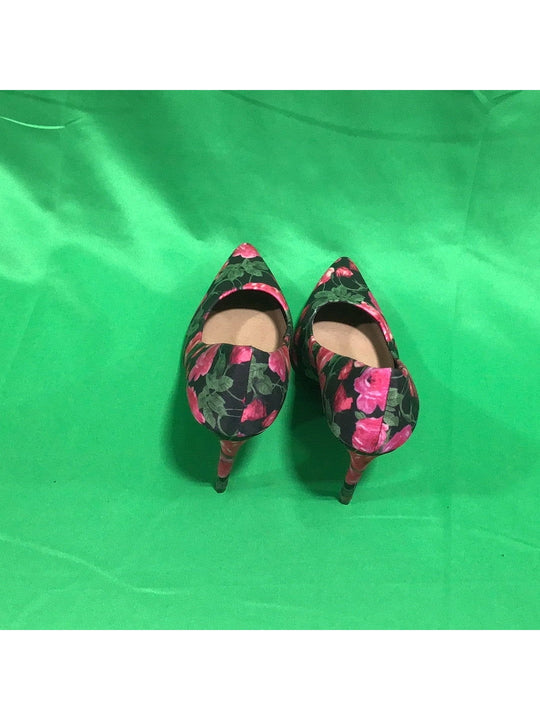 Christian Siriano 7 1/2 Flowers Print Heels - The Kennedy Collective Thrift - 