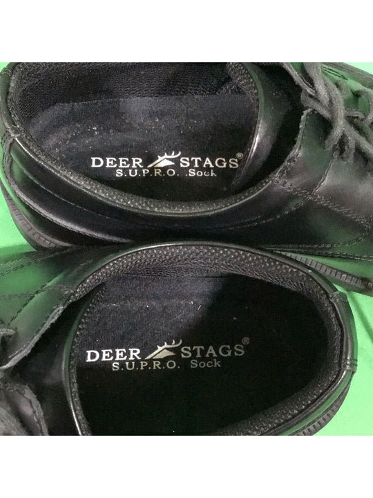 Deer Stags Men's 10 1/2 W Black Dress Shoes in Box - The Kennedy Collective Thrift - 