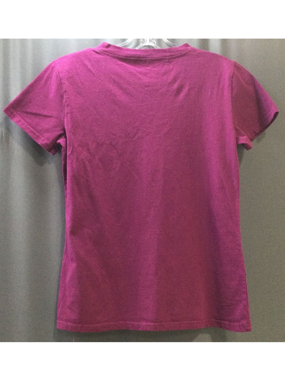 No Brand Name Purple and White T-Shirt - Size Medium - Ladies