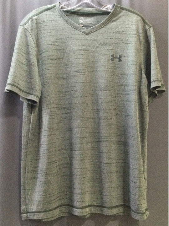 Under Armour Green Striped Men's T-Shirt - Size Large