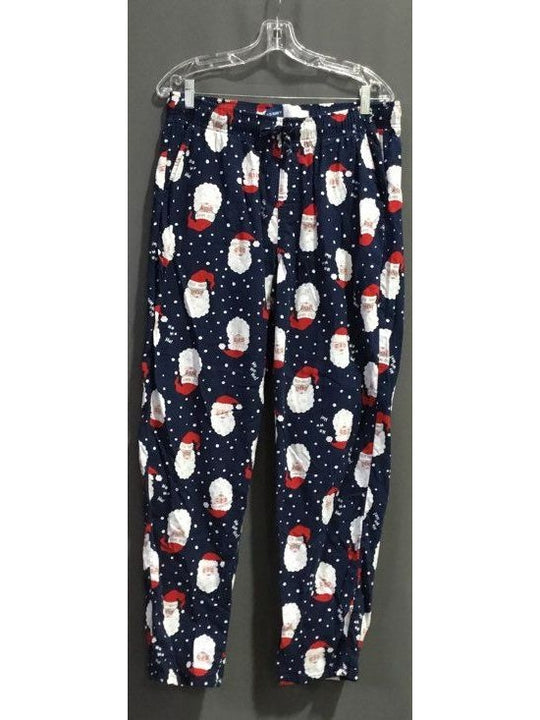 OLD NAVY Blue And Red With Santa Pajama Pants - Size Large