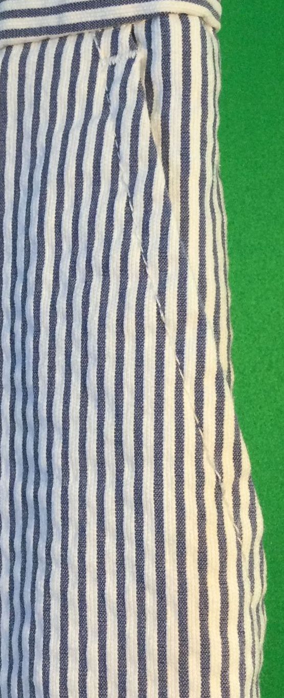 Ann Taylor Blue and White Striped Pants - Size 4P - Ladies