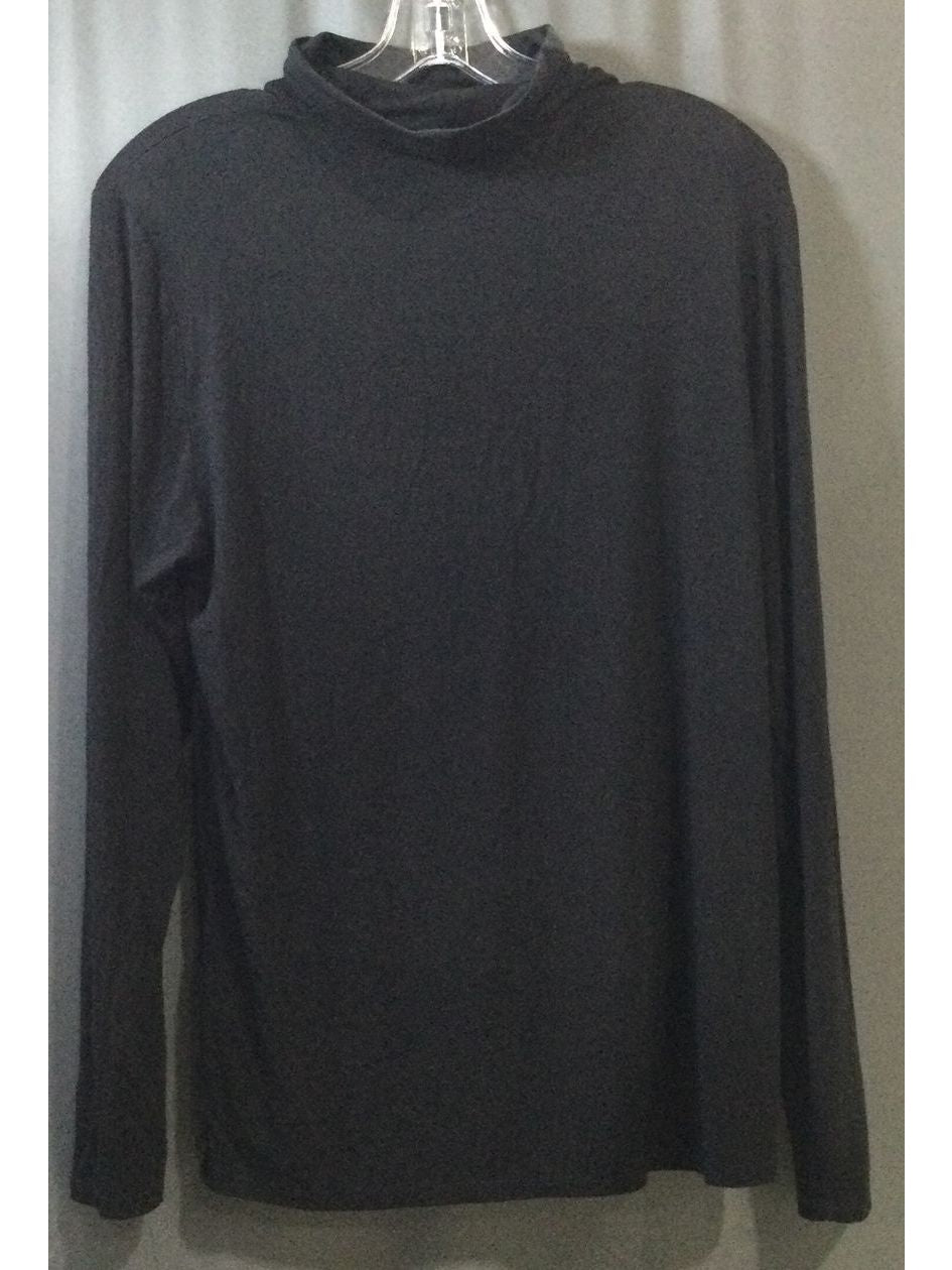 Calvin Klein Women's Black Turtle Neck Top Long Sleeve - Size L - Large