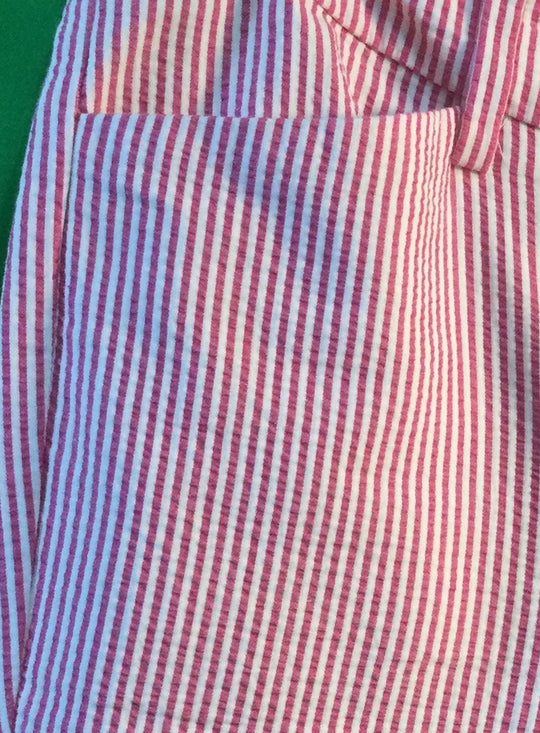 Talots Pink and White Striped Pants - Size 2P - Ladies