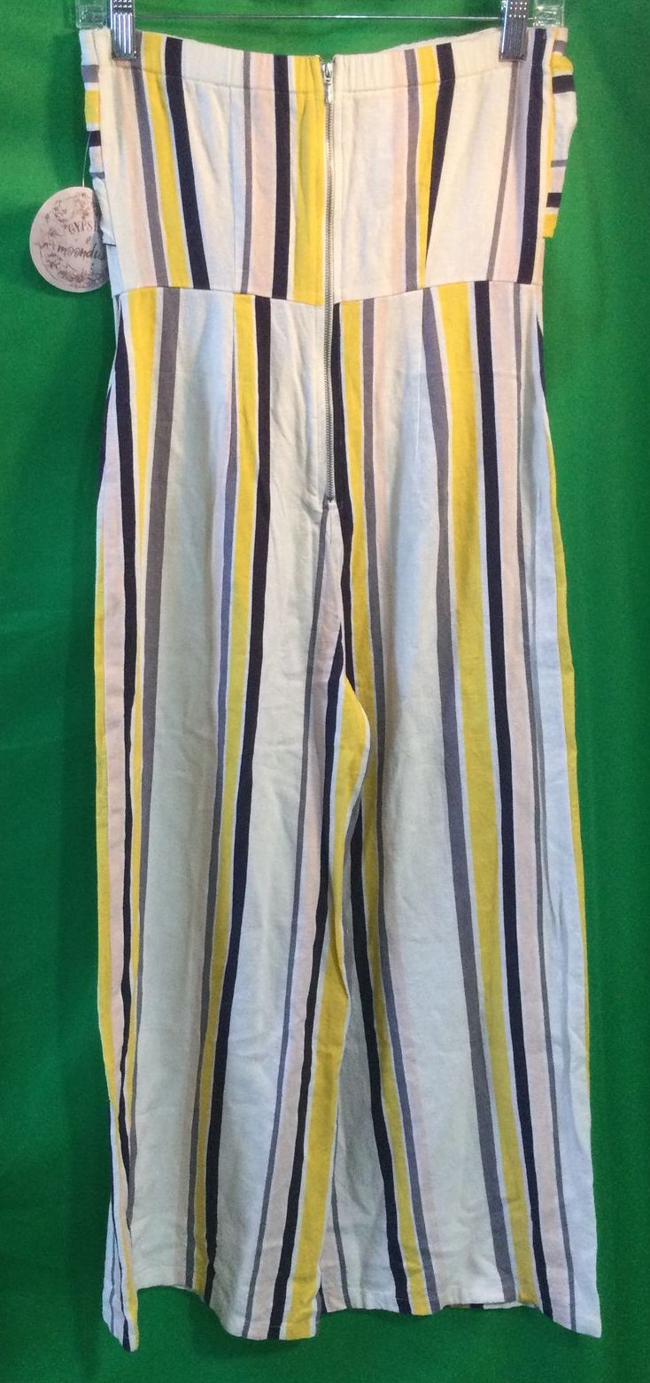 Gypsies & Moondust Blue and White Multicolor Striped Pants - Size 3 - Ladies