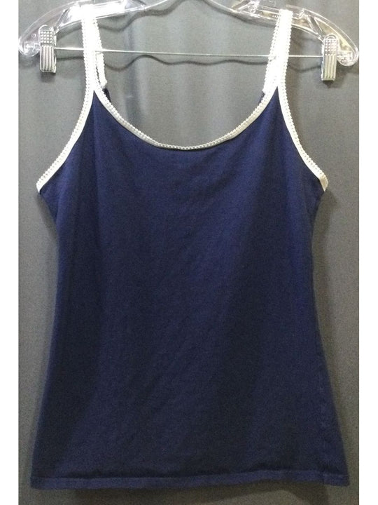 Maidenform Blue and White Trim Women's Tank Top - Size L - Large