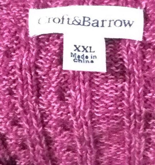 Croft & Barrow Magenta Women's Sweater - Size XXL