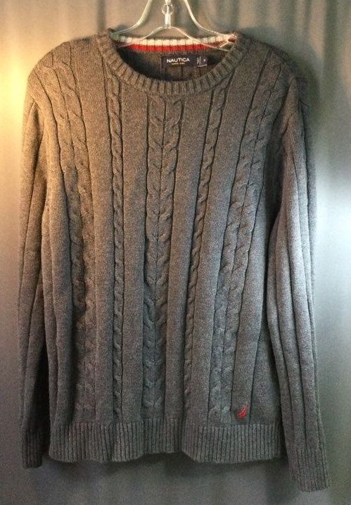 Nautica Gray Men's Sweater - Size M