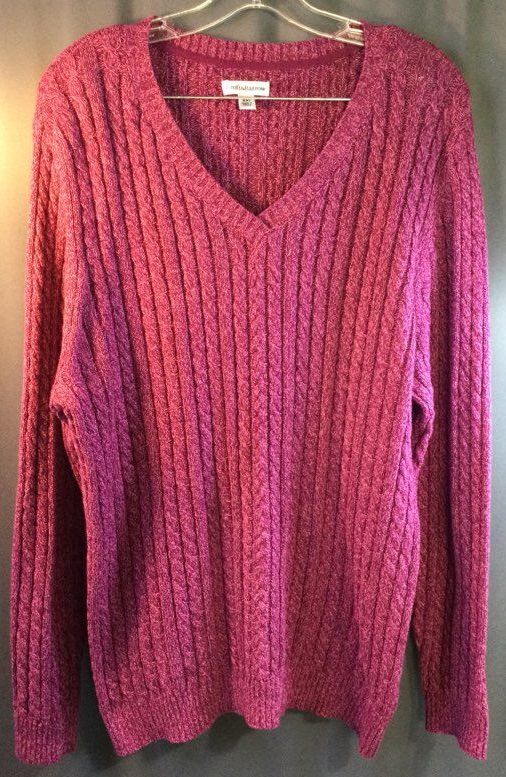 Croft & Barrow Magenta Women's Sweater - Size XXL