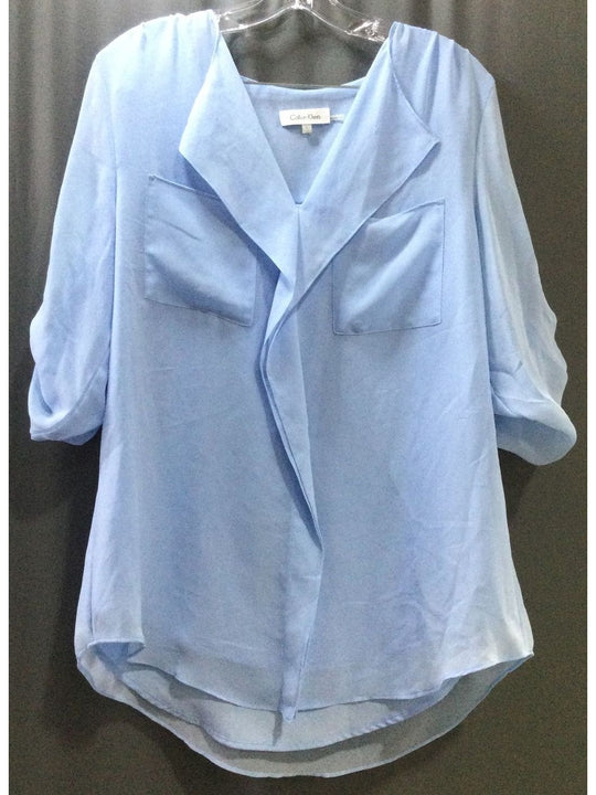 Calvin Klein Blue Blouse - Size Large - Ladies