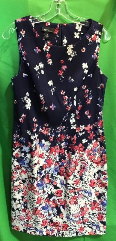 Alyx Blue-Flowers Casual Dress - Size 10