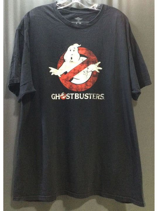 Mad Engine Ghostbusters Black, Red White Ghostbusters Logo Men's T-Shirt Size 2X