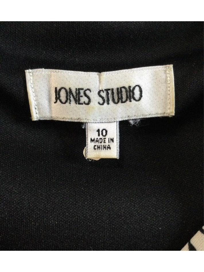 Jones Studio Black and White Women's Dress - Size 10