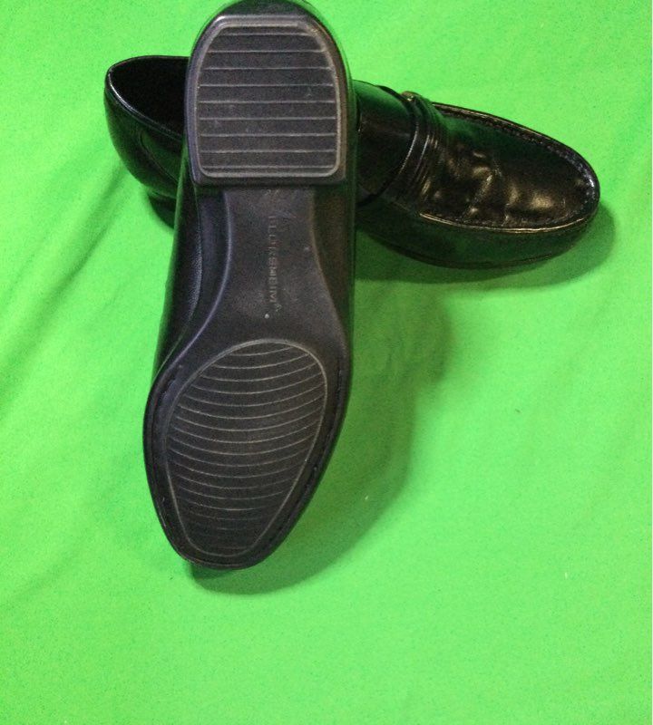 Florsheim Black Solid Strappy Dress Shoe Men 6.5