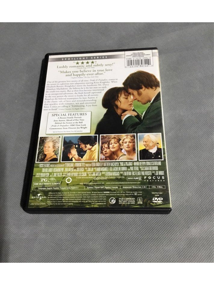 Universal's Pride & Prejudice DVD