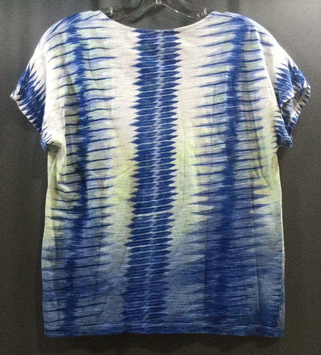 Chico's Blue and White Tie-Dye T-shirt - Size 0 - Ladies