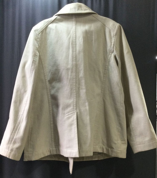 GAP Cream with Front Brown Buttons Jacket - Size Large - Ladies