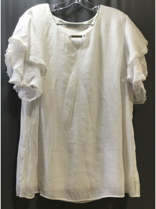 Brand Name White T-Shirt - Size Large - Ladies