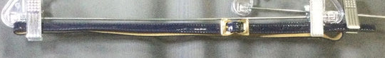 TALBOTS Blue with Gold Rim/Trim Medium 100% Leather Women's Belt