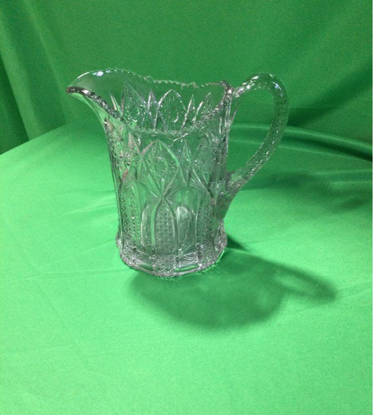 Clear Glass Sun Design Pitcher