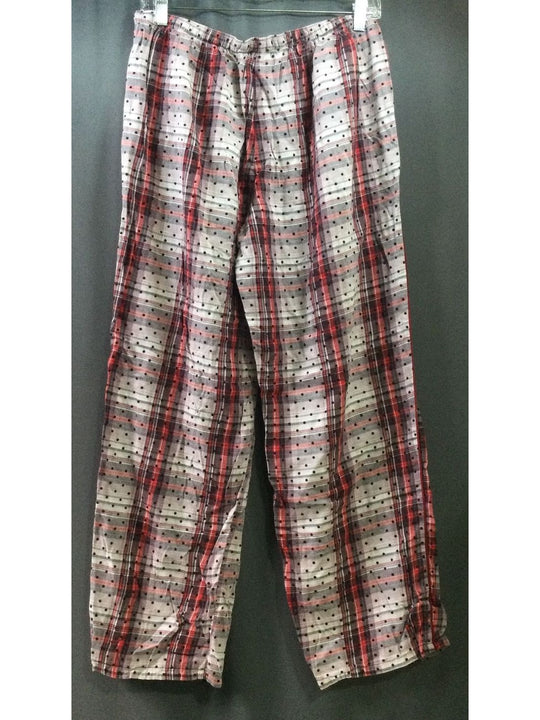 Victoria's Secret Red and White Polka Dot + Checked Pants - Size Medium - Ladies