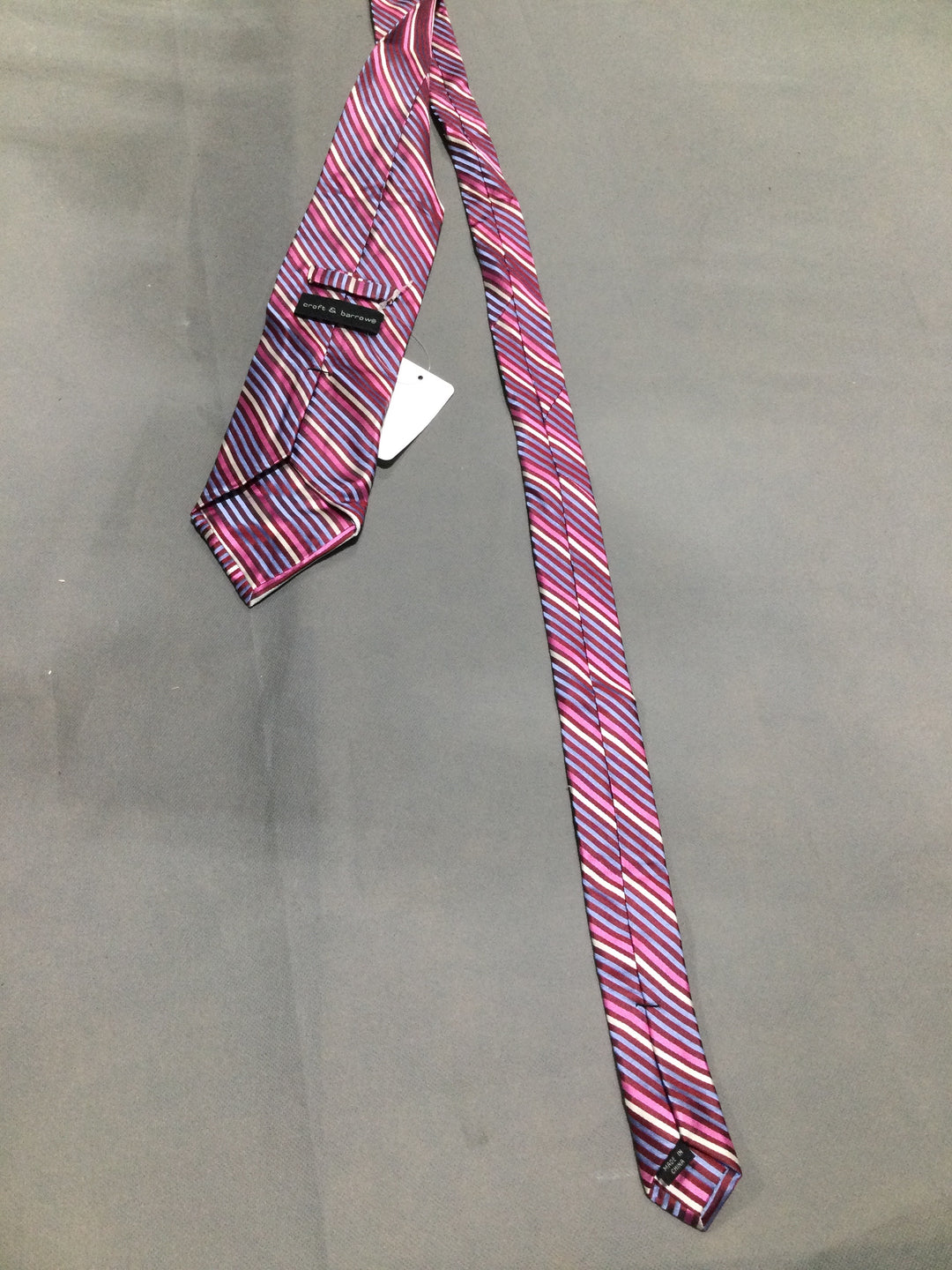 Croft & Barrow Men Red, Pink, Blue And White Tie