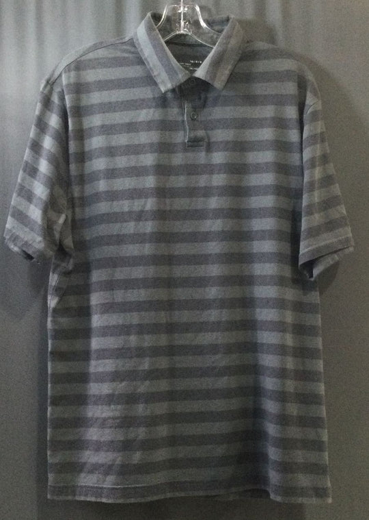 Under Armour Men's Dark and Light Grey Striped Athletic T-Shirt - Size LG/G/G