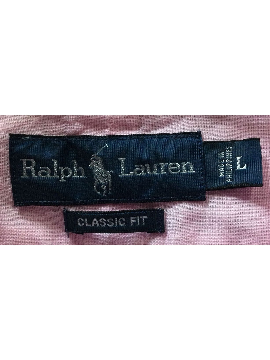 Ralph Lauren Pink Buttoned Up Shirt Long Sleeve - Size Large - Men's