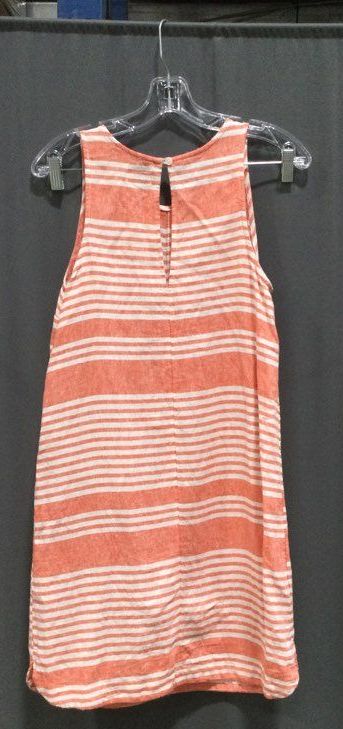 Old Navy Light Red with White Stripes Casual Dress - Size S