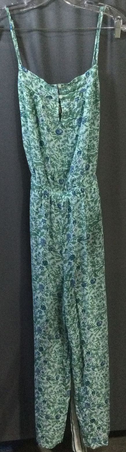 LOFT Beach Women's Long Green Floral Casual Dress - Size L