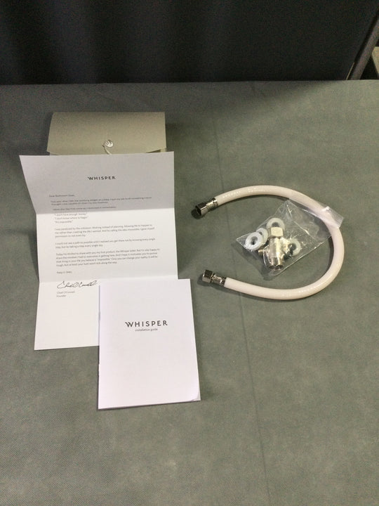 Whisper Bidet Toilet / Shower Attachment with Attachments and User Instructions - New in Box