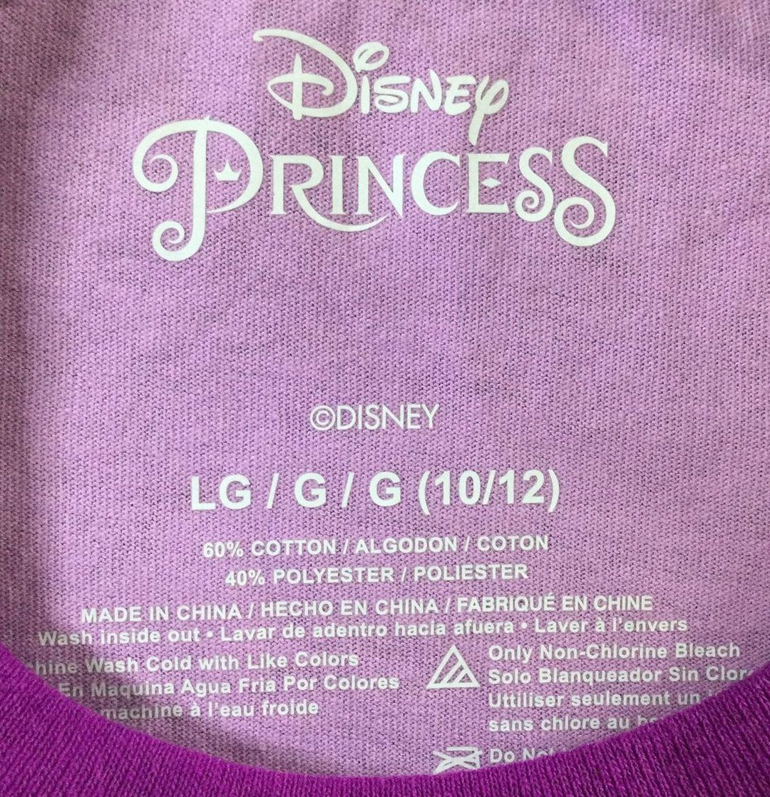 Disney Princess Purple Once Upon A Time Long Sleeve Size Large (10/12) - Girl's