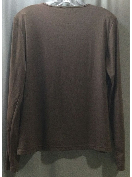 Brown Long Sleeve - Size Medium - Ladies