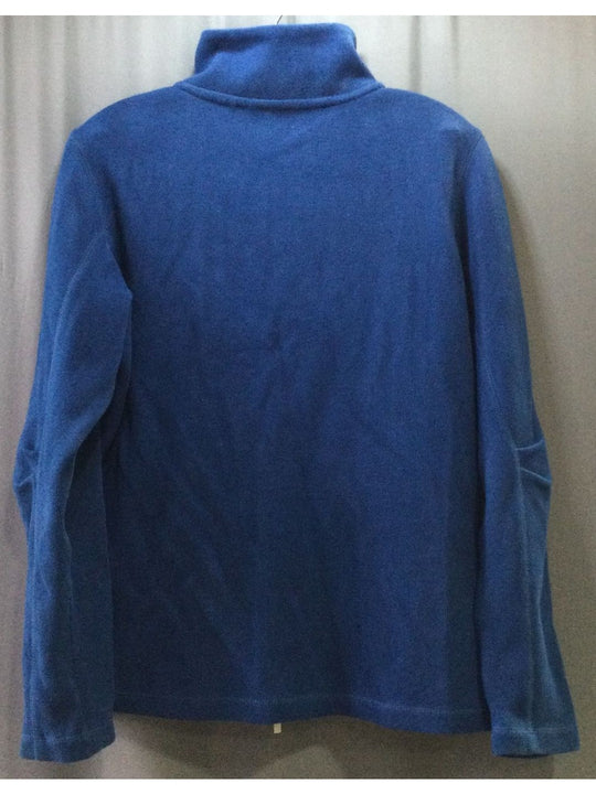 Blue Long Zippered with 2 Front Pockets Jacket Women's - Size Large