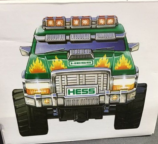 Hess Plastic Green Orange Yellow Hess Monster Truck With Motorcycles