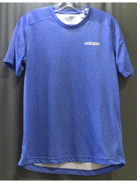 Adidas Blue and White T-Shirt - Size Small - Men's